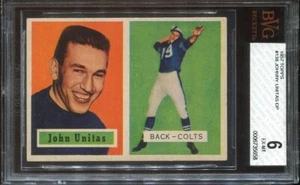 1957 Topps #138 John Unitas RC BVG 6 Baltimore Colts Salón de la fama EE. UU. de Louisville - Imagen 1 de 2