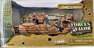 Rare FORCES OF VALOR 1:32 NIB US 24th Machanized Infantry Division Kuwait 1991 - Image 1 of 4