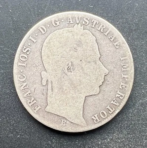 Austria 1861 B 1 Florin - KEY DATE ULTRA RARE - Silver - Franz Joseph I - Picture 1 of 2