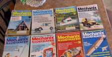 Lot de 8 magazines illustrés Mechanix 1973, voitures, construction bois bateau ou moteur à réaction