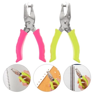 2pcs Paper Crafts Metal Hole Puncher Hole Punchers Craft Hole Punch Office - Picture 1 of 12