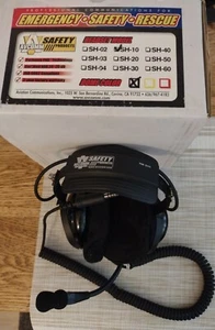 AVCOMM Aviation Fireman Safety Headphones Headset SH-10 PNR Microphone NEW 911 - Picture 1 of 12