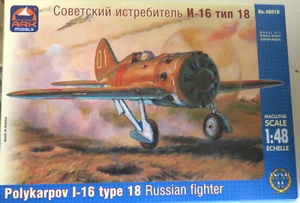 Polikarpov I-16 tipo 18 Russian Fighter Ark 48010 1:48 NUEVO EMBALAJE ORIGINAL - Imagen 1 de 2