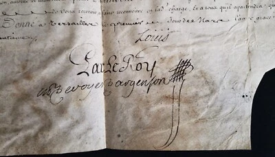 LOUIS XV SIGNED ORDER - The Appointment of Captain Infantry Regiment - 1755 - Image 1 of 4