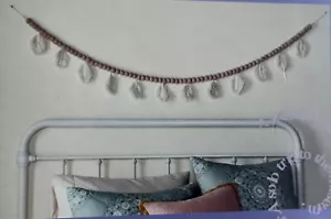 New Wild Sage Garland with Tassels Wool Pom Pom Balls Garlands Decorative Wall - Picture 1 of 3