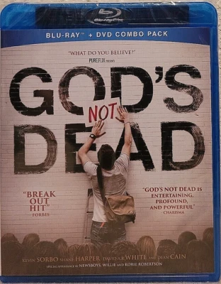 God's Not Dead (Blu-ray + DVD, 2014) Kevin Sorbo, Shane Harper - New, Sealed! - Image 1 of 2