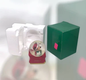 Disney Mickey Mouse Santa Sleigh Mini Snow Globe (2003 JCPenney Exclusive) - Picture 1 of 12