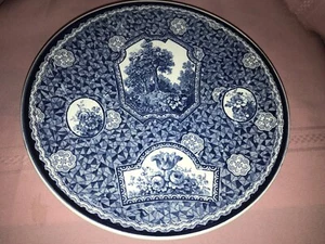 Pre War Imperial VILLEROY & BOCH BONN FLAMANDE BLUE Wall Hanging Plate - Picture 1 of 10