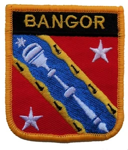 Bangor Wales Shield Embroidered Patch - Picture 1 of 3