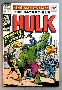 THE INCREDIBLE HULK KING-SIZE SPECIAL 3 (VF/NM 9.0) THE LEADER, WHITE COVER* - Picture 1 of 2