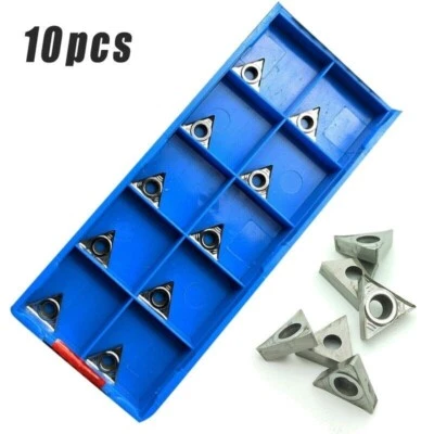 CK-CNC 10PCS TCGT09 TCGT090202-AK Aluminum Cemented carbide Boring insert For STUCR09