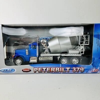 WELLY 1:32 Scale Peterbilt 379 Diecast Cement Mixer Lorry Truck Diecast Model - Image 1 of 3