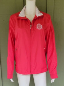 LAUREN RALPH LAUREN Pinkish Red Windbreaker Jacket Large L - Picture 1 of 4