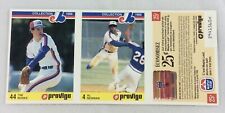 1986 Montreal Expos Provigo Baseball Card Panel-Al Newman, Tim Burke