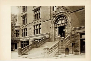 ORIG. 19thc PHOTO - YMCA of GREATER BOSTON on Boylston Street w/ Kelley & Durkee - Picture 1 of 1