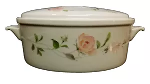 Sango Fine China SCULPTURE ROSE 1051-35/ 2.5 QT CASSEROLE W/ Box EXCELLENT Japan - Picture 1 of 10