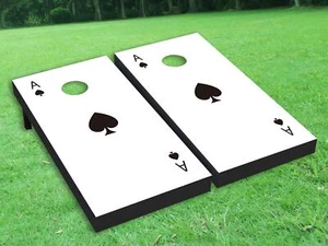The ace of spades Cornhole Board Wrap LAMINADO Wraps Calcomanías Vinilo Piel #08-1 - Imagen 1 de 1