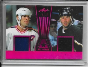 2017-18 Leaf Messier/Modano Gold Leaf All-Stars Magenta Memorabilia #15 #d 1/25 - Picture 1 of 2