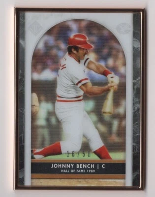 Johnny Bench 2020 Topps Transcendent Hall of Fame Icons Framed Card #5 /50 - Image 1 of 2