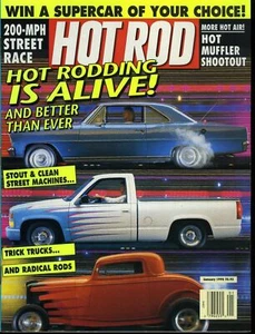Hot Rod Magazine January 1992 Stout & Clean Machines / Hot Muffler Shootout  - Picture 1 of 2