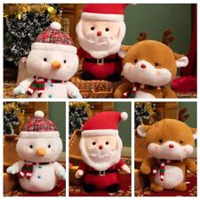 Plush Elk Snowman Plush Toys  Christmas New Year Gifts