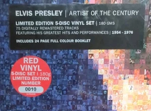 #10 Limited Edition ELVIS PRESLEY  Artist Of The Century 5-LP Red Vinyl Sealed - Picture 1 of 10