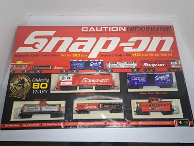 Snap-On Tools Train Set HO Scale 80th Anniversary W/Box - Image 1 of 4