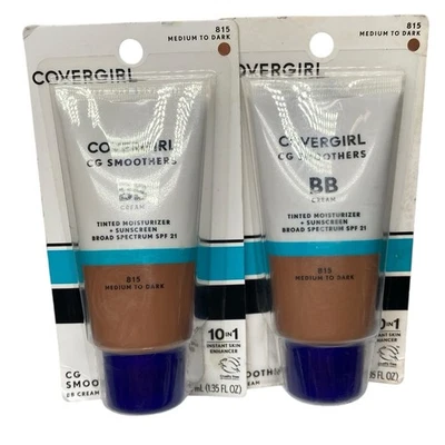 New 2 Pack Covergirl CG Smoothers BB Cream #815 Tinted Moisturizer +SPF 21 - Image 1 of 2
