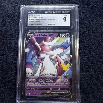 Dark Sylveon V SWSH134 SWSH: Sword & Shield Promo Cards Holo CGC 9 - Image 1 of 4