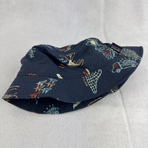 Cappello Patagonia "Wavefarer" Bucket Sun Beach Nuovo S/M Blu Nautica Pesca Oceano - Foto 1 di 4