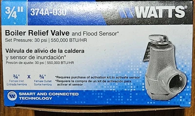 💦 WATTS 3/4 in. Cast-Iron Water Pressure Safety Relief Valve 374A-030 💦 - Image 1 of 3