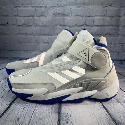 Adidas Pharrell Williams Pw 0 To 60 Bw Color White Royal Silver EF7215 Mens 9.5 - Image 1 of 4