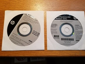 HP Windows 10 & App/Driver Recovery DVD Elitebook 720/740/750 G2 2 DVD set - Picture 1 of 2