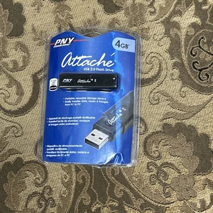 PNY Attache 4 GB USB 2.0 Unidad Flash Portátil Dispositivo Reutilizable-NIP (d) - Imagen 1 de 3