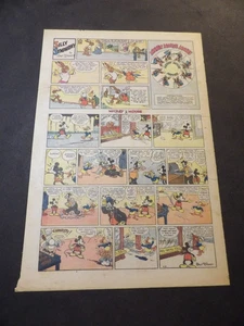 Mickey Mouse - Feb 17, 1935 - Tab-Size Sunday - Long-billed Donald Duck - Picture 1 of 2