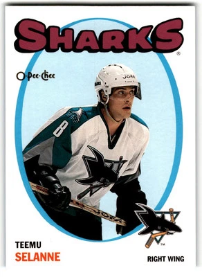 2001-02 O-Pee-Chee Retro Teemu Selanne #11 San Jose Sharks - Image 1 of 2