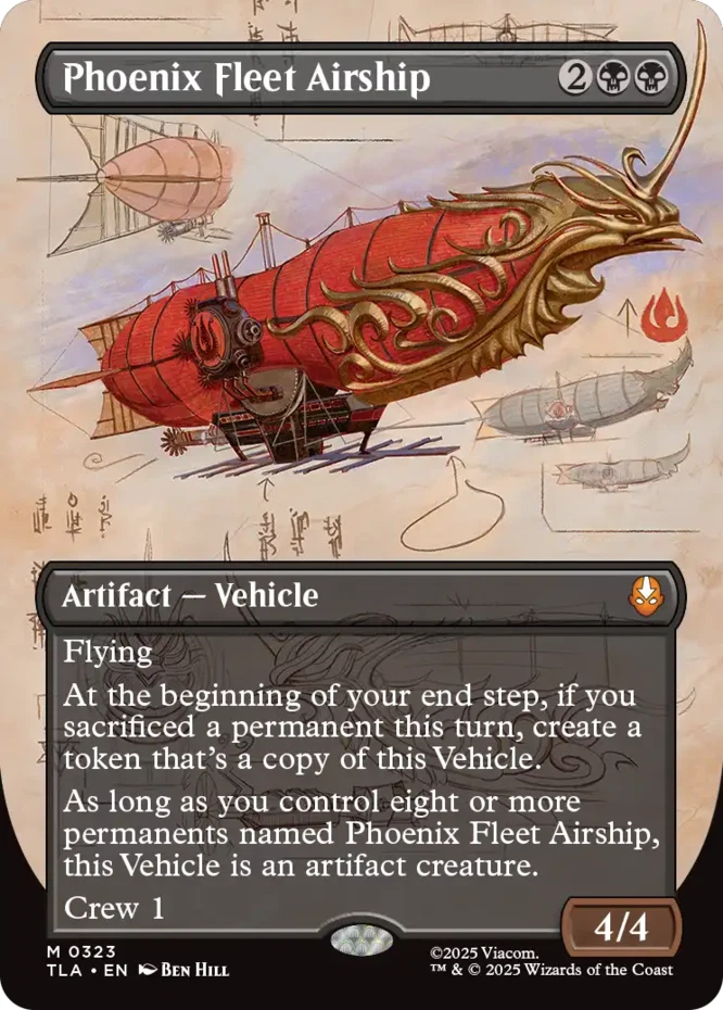 x1 Phoenix Fleet Airship - Borderless M MTG Avatar: The Last Airbender M/NM, Eng - Image 1 of 1