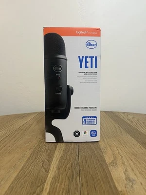 Micrófono USB Multipatrón Premium Blue Yeti - Blackout (Nuevo en Caja, Logitech) Foto 1 de 4