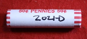 2021-D Lincoln Shield Cent Penny 50 Coin roll Uncirculated rolls - Picture 1 of 2