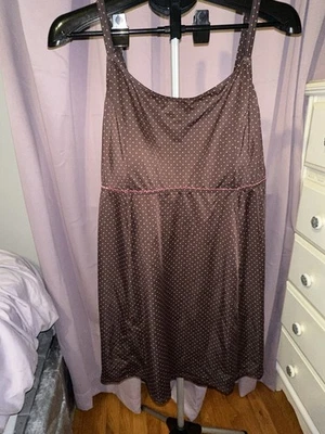 LL Bean Women's Plus Sz 26W Brown & Pink Swim Dress - Image 1 of 4