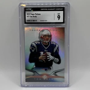 2014 Topps Platinum Tom Brady Holo #77 CGC 9 - Picture 1 of 2