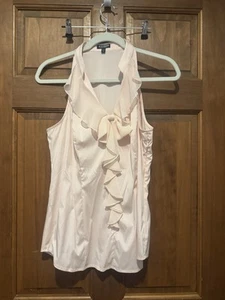 Women Express Elite Stretch V-neck Tank Top With Zipper On Side Pink Large - Picture 1 of 6