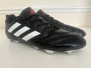 Men’s Adidas Goletto VII FG Football Boots Black White Size UK 12 - Picture 1 of 9