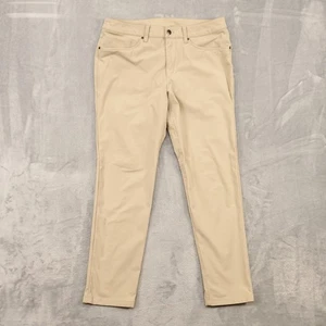 Lululemon Pants Mens 32 Khaki Tan ABC Slim Fit 5-Pocket Stretch Chino Travel - Picture 1 of 18