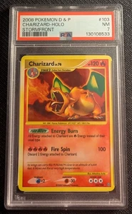 Pokemon Diamond & Pearl Stormfront Charizard 103/100 PSA 7 2008 Holo - Imagen 1 de 3