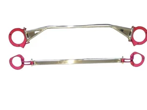 ULTREX PERFORMANCE STRUT BARS FRONT & REAR BRACE BAR FOR SUBARU WRX STI 01-07 - Picture 1 of 4