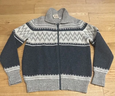 Island Norweger Strickjacke Pullover Grösse L Herren 70% Wolle  - Bild 1 von 4