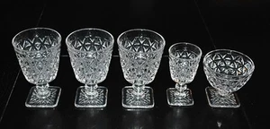 SET 5 BICCHIERI IN VETRO IMPERIALE MT VERNON CORDIALI SORBETTO CALICE - Foto 1 di 1