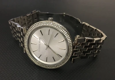 reloj clásico michael kors mk3190 darci esfera plateada cristal pavé damas Foto 1 de 4