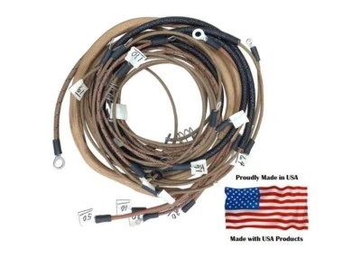 Complete Wiring Harness Allis Chalmers B, C, CA IB Original 6v Generator & relay - Image 1 of 3